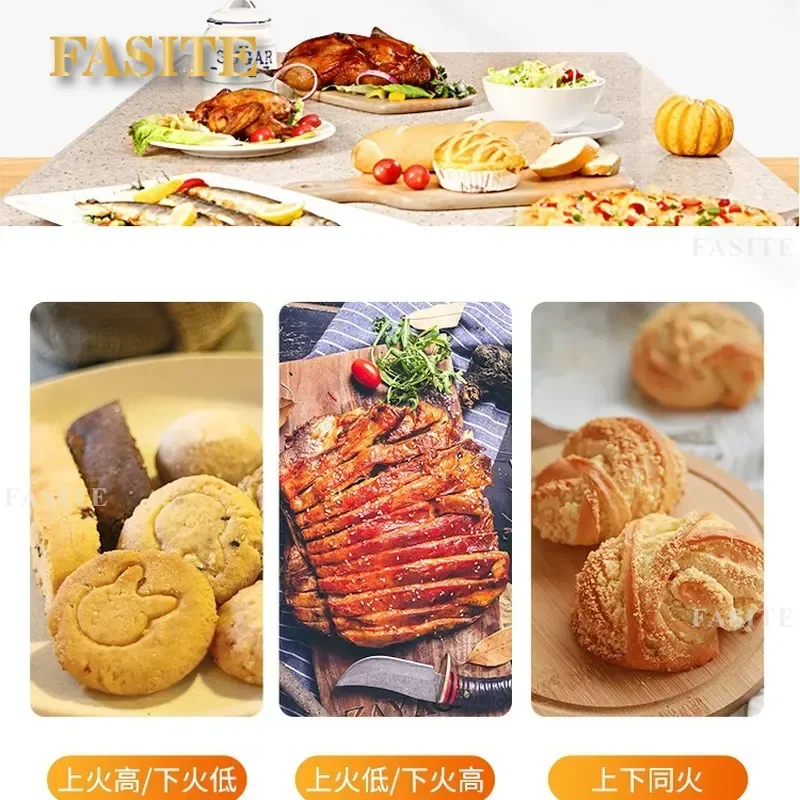 Commercial large-capacity one-two-three-layer four-six-plate cake baking timing electric oven