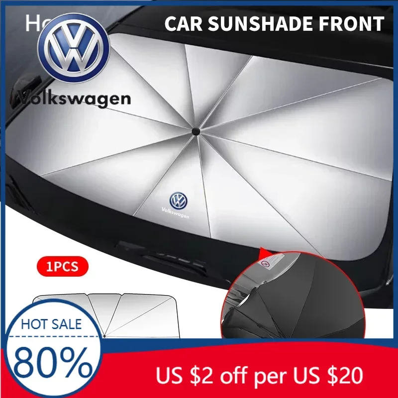 

Солнцезащитный козырек на лобовое стекло для Volkswagen VW, 1 шт., складной, для Volkswagen VW GTI Rline R Golf Amarok Ph