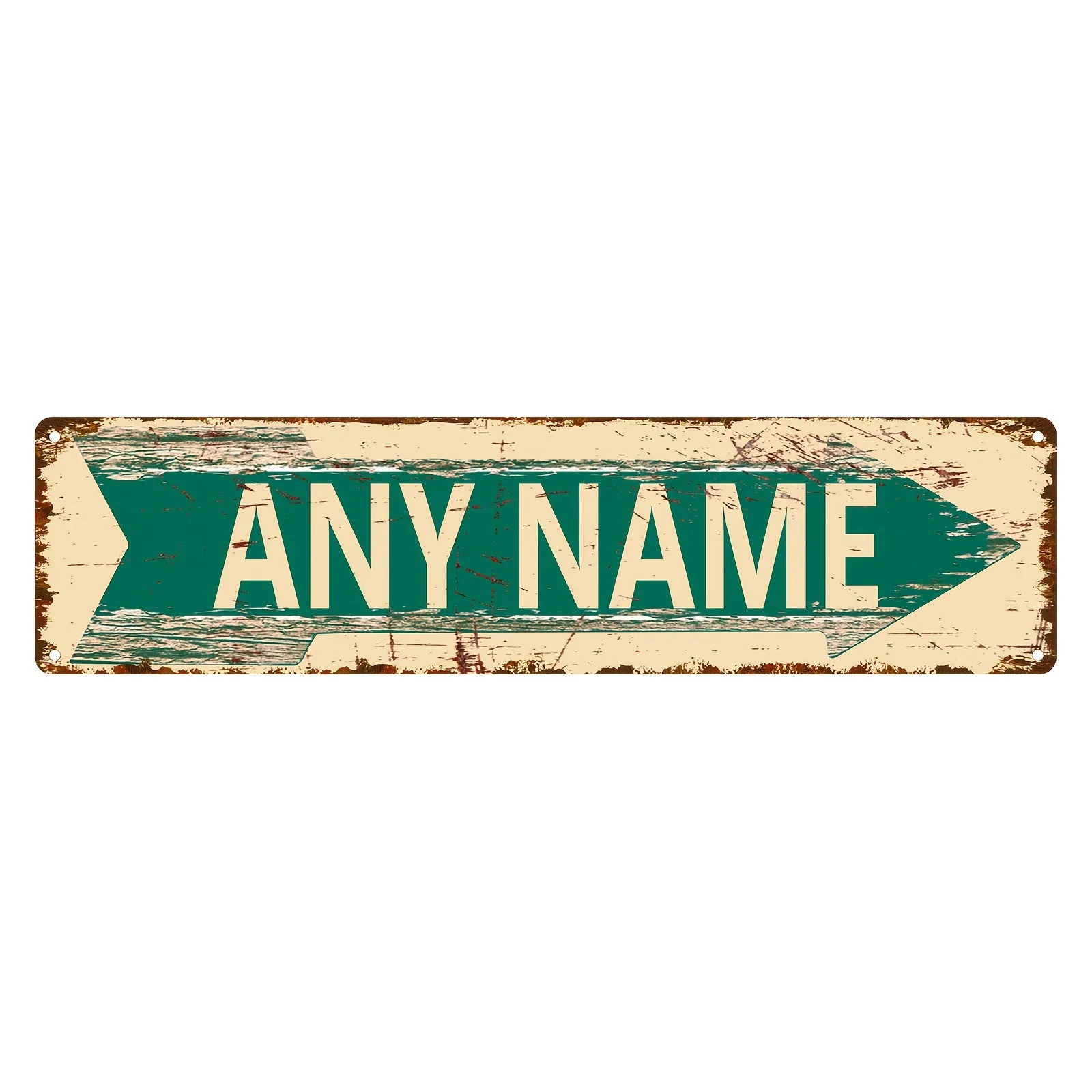 CIFbuy Custom Personalized Retro Street Sign, Left Right Arrows, Man Cave Bar Cafe Restaurant Wall Art Decor Only, Rustic Plaque