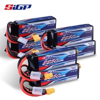 SIGP 2250mAh 3S Lipo Battery for 11.1V 25C 40C 60C with XT60 Plug for RC Airplane Quadcopter Drone FPV Helicopter Racing Hobby