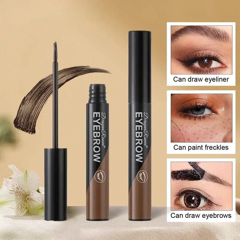 Nero Marrone Peel-off Gel per sopracciglia Tinta Trucco Impermeabile Durata Eye Brow Enhancers Gel liquido Strappo Indossare Facile tatuaggio naturale per sopracciglia