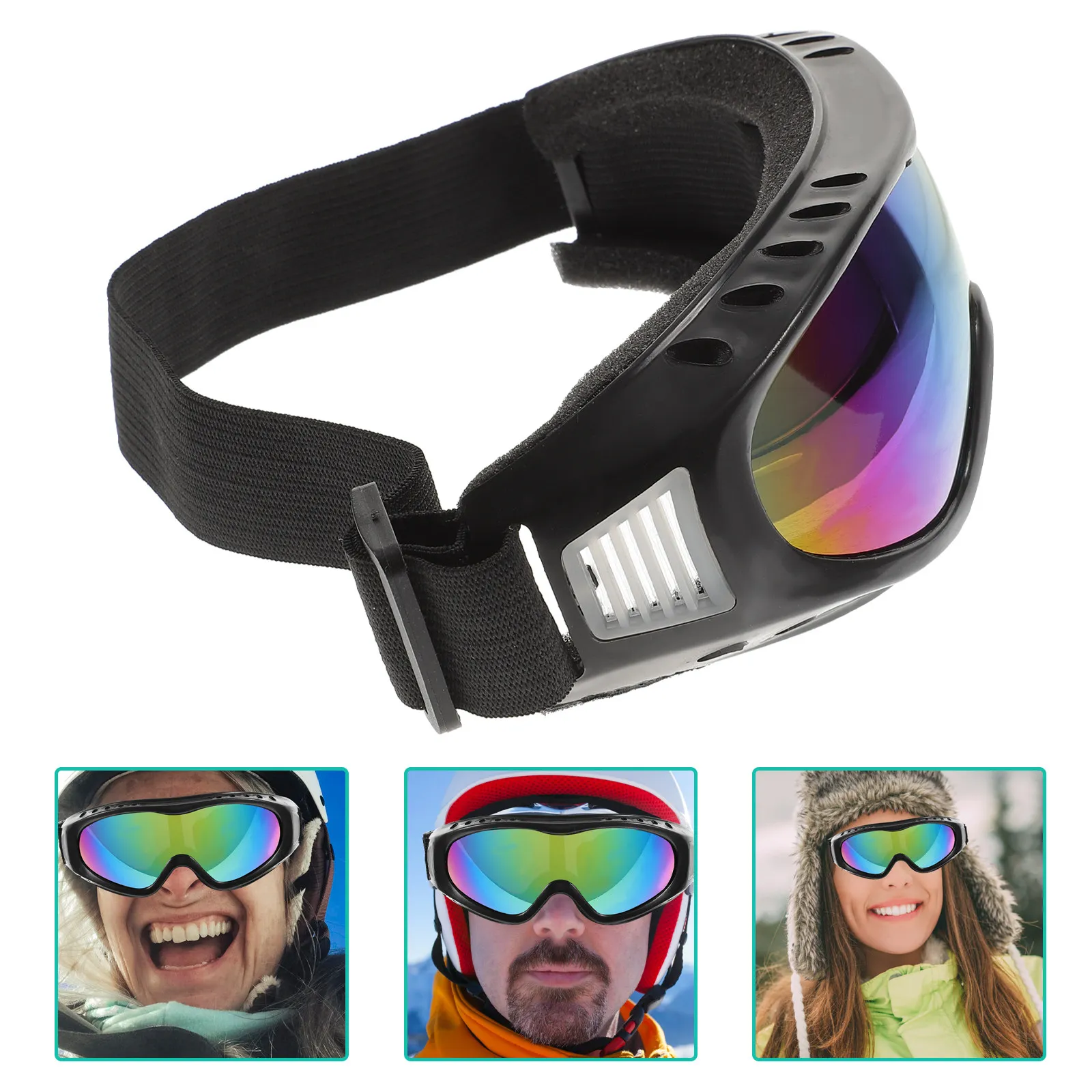 

1 Pair Ski Goggles Protective Sports Eyewear Anti-Glare Cycling Mountain Climbing Snowboard Glasses Outdoor Use
