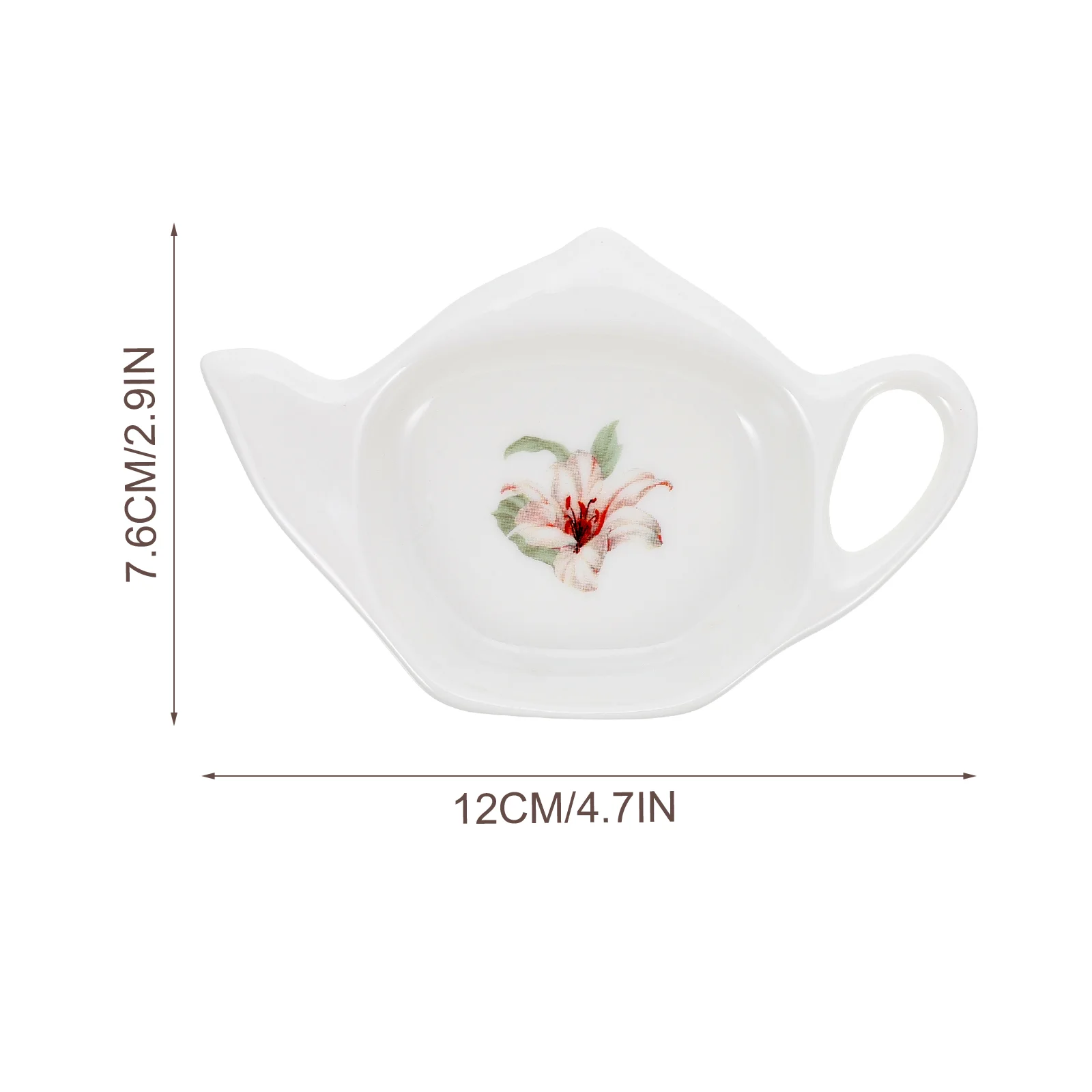 2 Pcs Tea Bag Saucer White Cups Ceramic Holder Coasters Trays Loose Dish Rests Ceramics Holders Travel Delicate