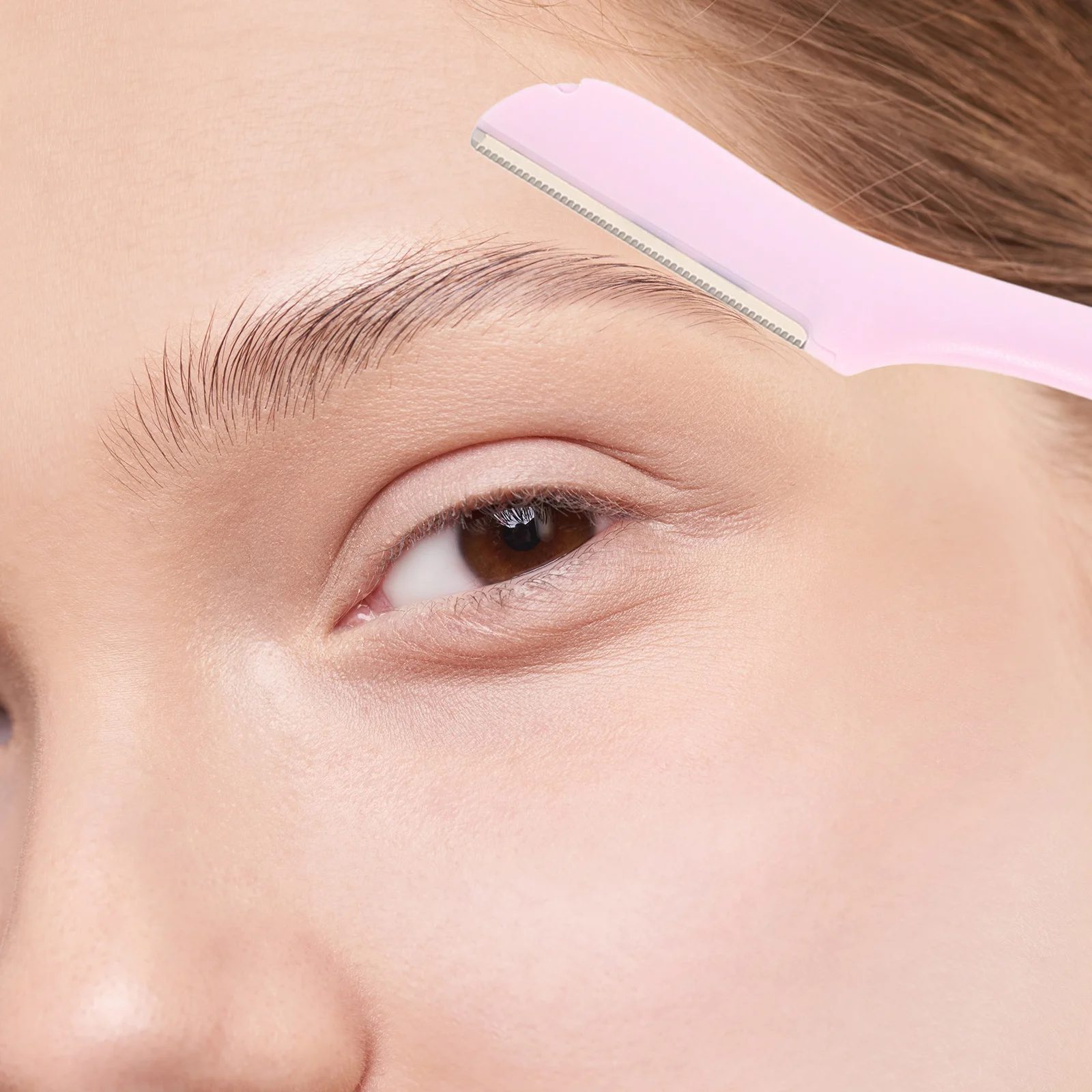 

4pcs Eyebrow Trimmer Tools Portable Razor Face Shaver Women Makeup Grooming Chisel Blade Replacement Travel Compact