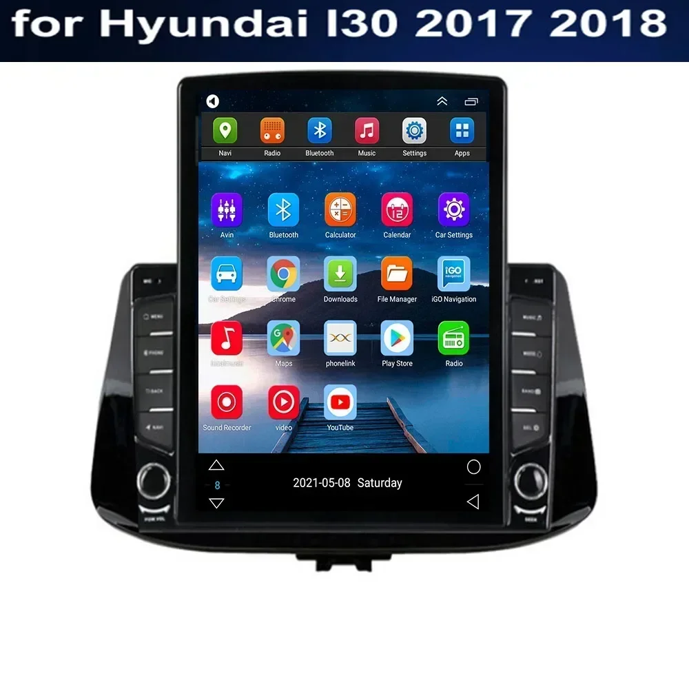 9,7 "Android 13 для Hyundai i30 II 2 GD Elantra GT 2011-2017 Tesla Тип Автомобильный радиоприемник Мультимедийный видеоплеер Навигация GPS Камера