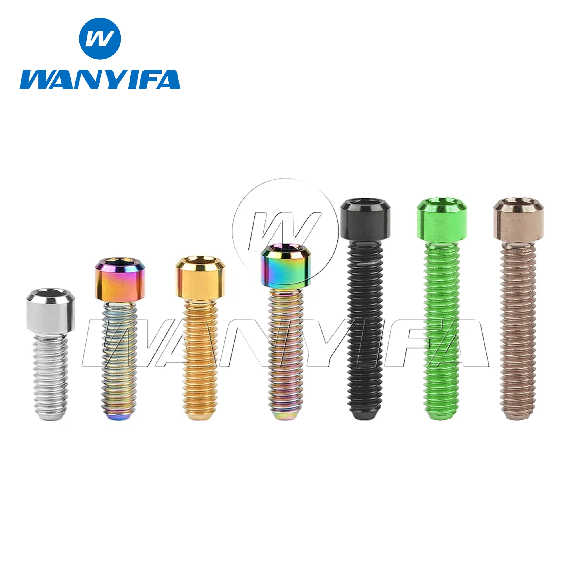 Wanyifa Titanium Bolt M4 X 10 13.5 15 20 25mm Allen Key Small Head Screw for Bicycle Rear/front Derailleur H/L Adjustment