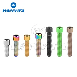 Wanyifa Titanium Bolt M4 X 10 13.5 15 20 25mm Allen Key Small Head Screw for Bicycle Rear/front Derailleur H/L Adjustment