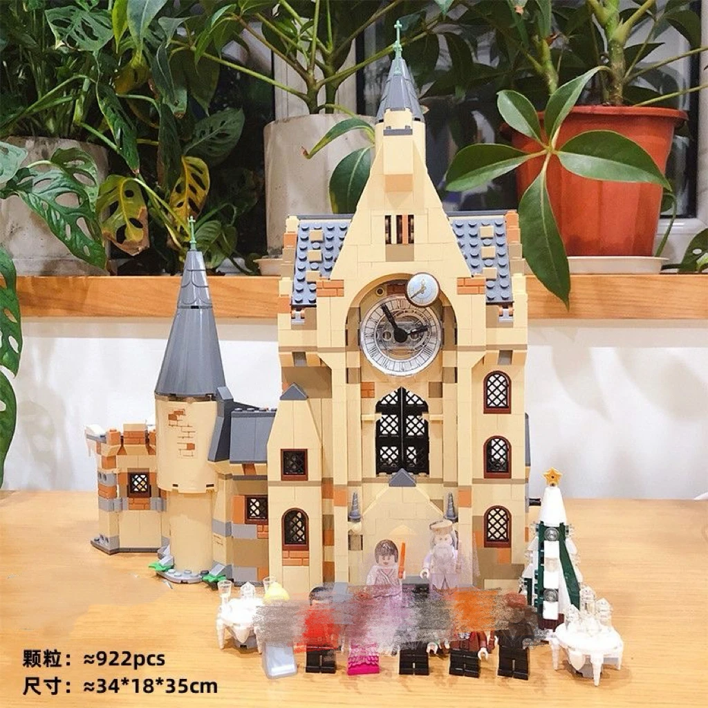 2025 nuevo modelo reloj torre castillo bloques de construcción juguetes para niños regalo de cumpleaños