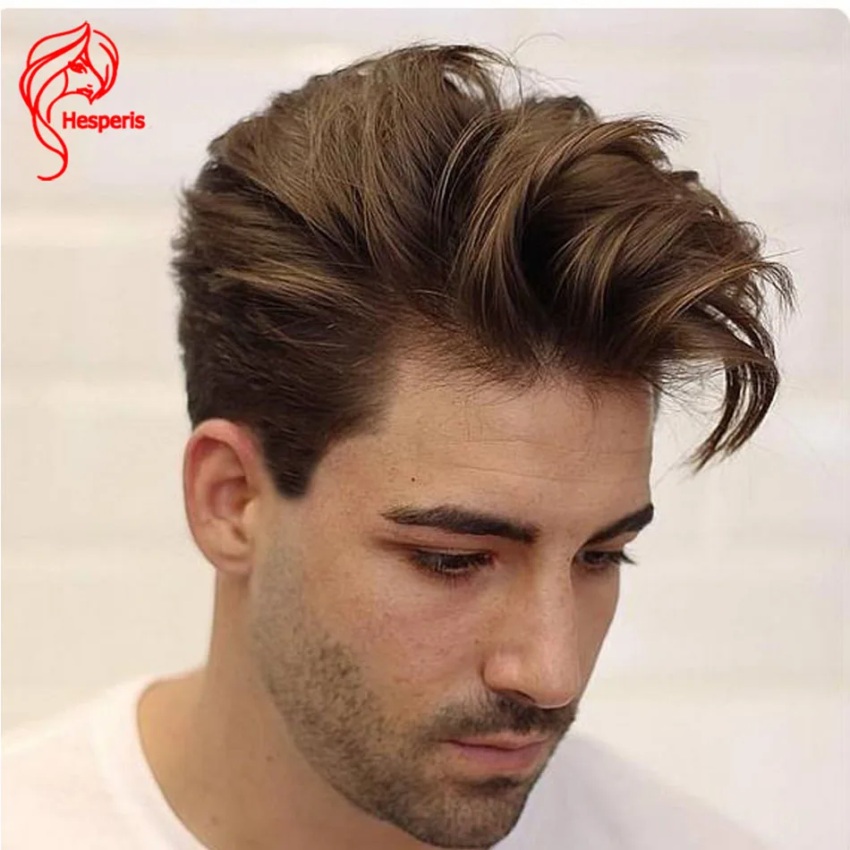 Hesperis Shaved Cut Man Wig Brazilian Remy Full Lace Human Hair Wigs Male Transparent Lace Short Cut Wig For Men