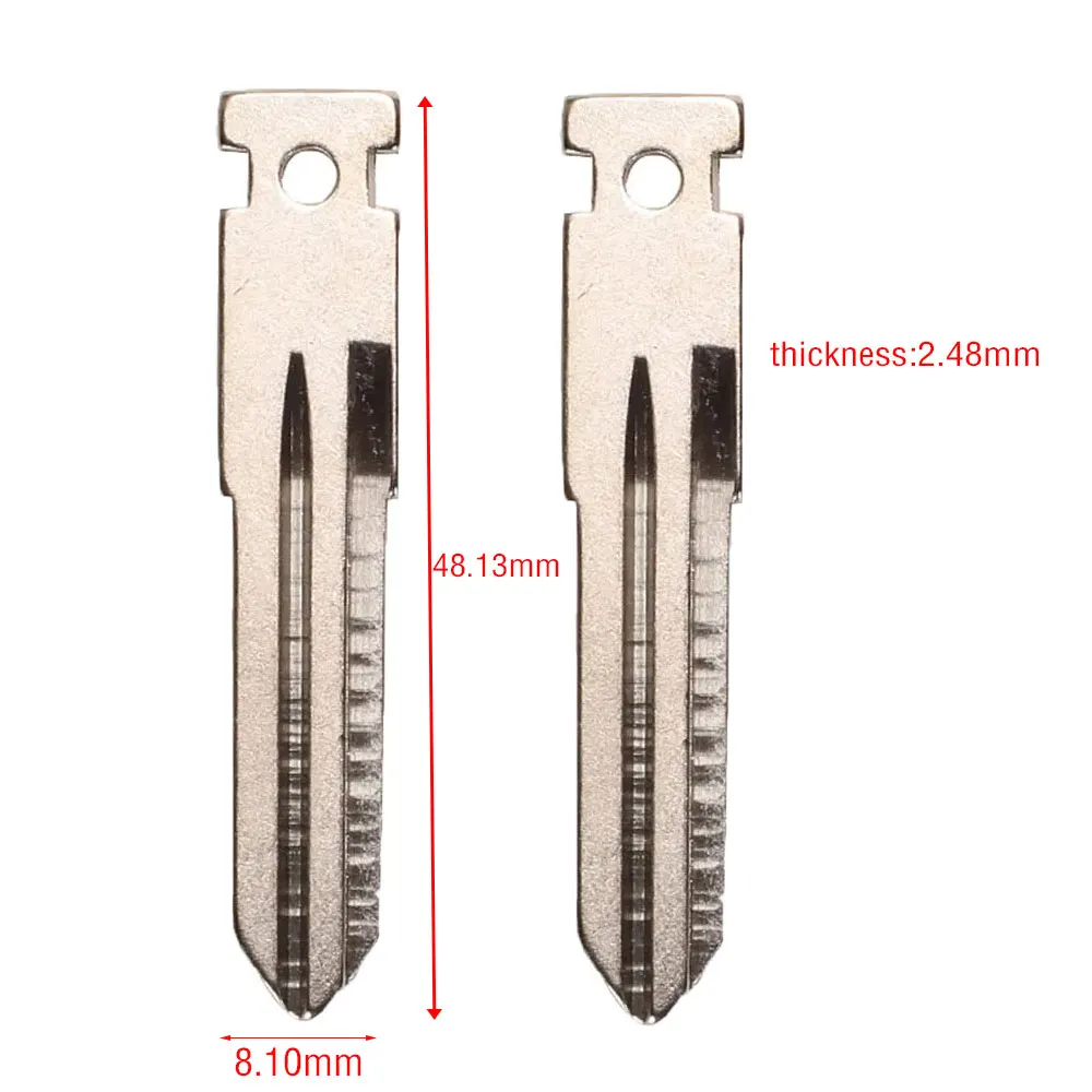 50pcs L5 Car Key Blade Uncut Car Flip Remote Blank Folding Key Blade for LADA Replacement Key Shell Blade
