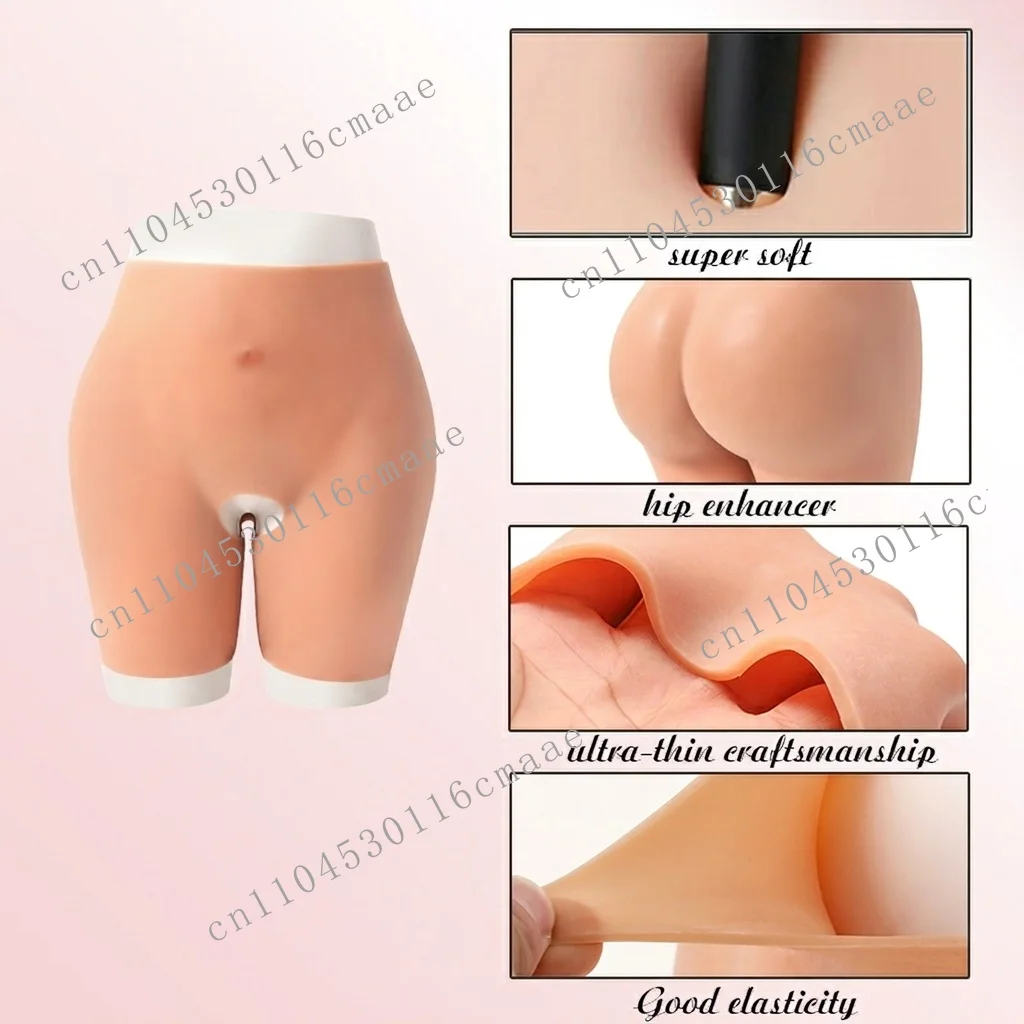 Belly shaping soft silicone high waist hip lift shaping pants women's big hip pad shapewear