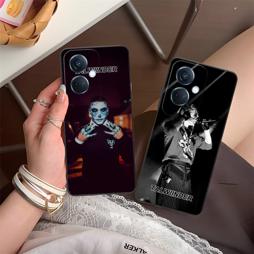 Talwiinder Color Painting Mobile Cell Phone Case for OPPO Find X5 X3 X2 A93 Reno 8 7 Pro A74 A72 A53 Black Phone Cover Shell