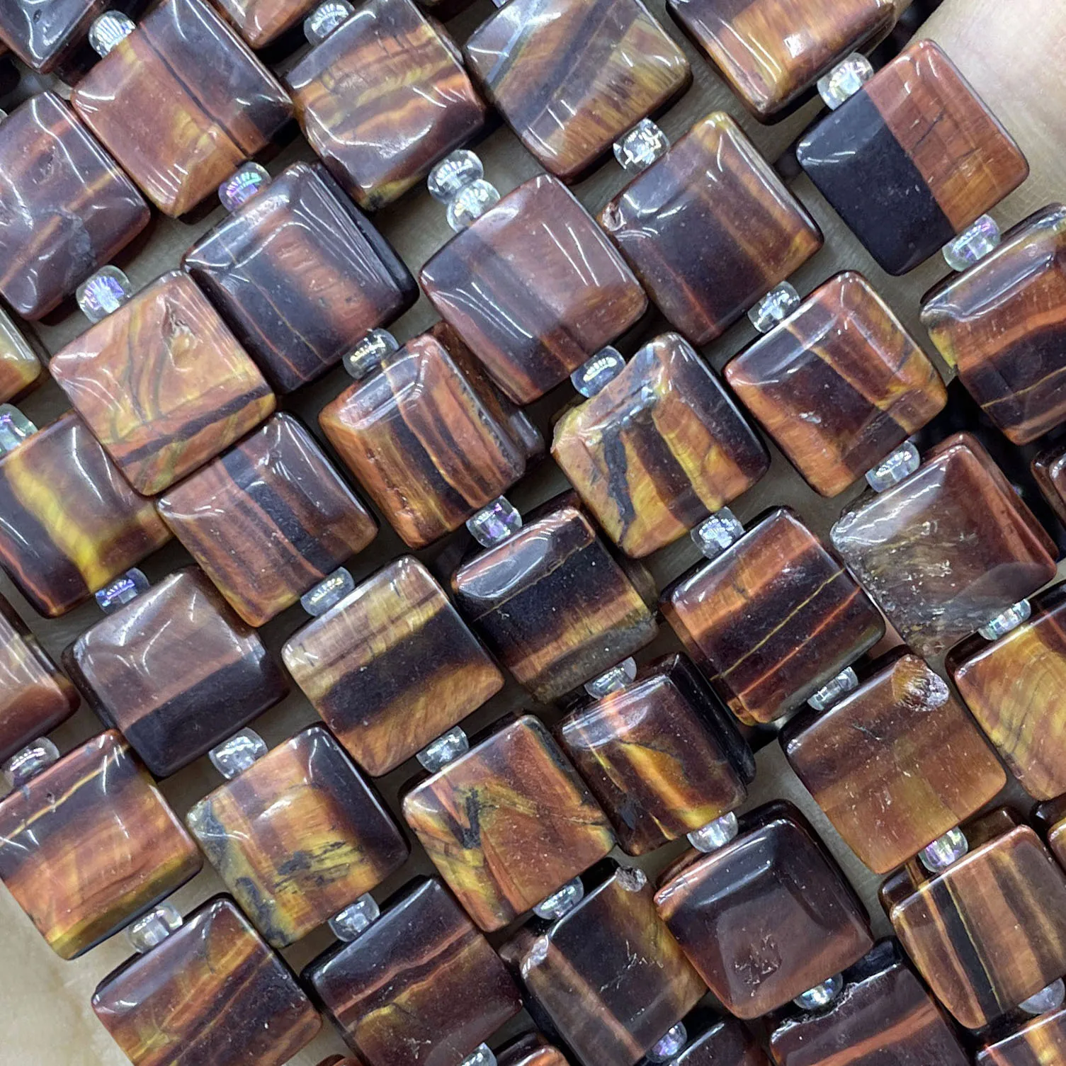 10MM Naturstein Flache Würfel Crazy Agate Lose Zwischenperlen für Schmuckherstellung, Charme, DIY Armband, Halsketten-Zubehör 7,5 – Detail 16