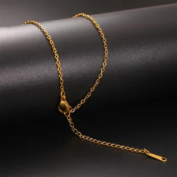 My Shape 45/60 cm Stainless Steel Chain Necklaces Women Choker Extender 5cm Link Chain O Chain DIY Chokers Fashion Jewelry