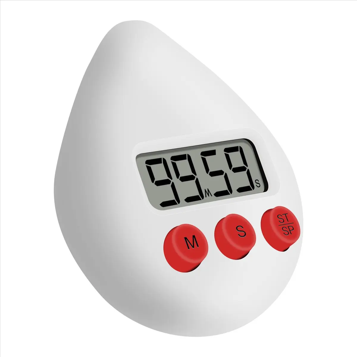 T83C جديد ساعة الحمام الرقمية مقاوم للماء دش على مدار الساعة الموقت درجة الحرارة الرطوبة البصرية مؤقت تنازلي ساعة حائط بيضاء #2