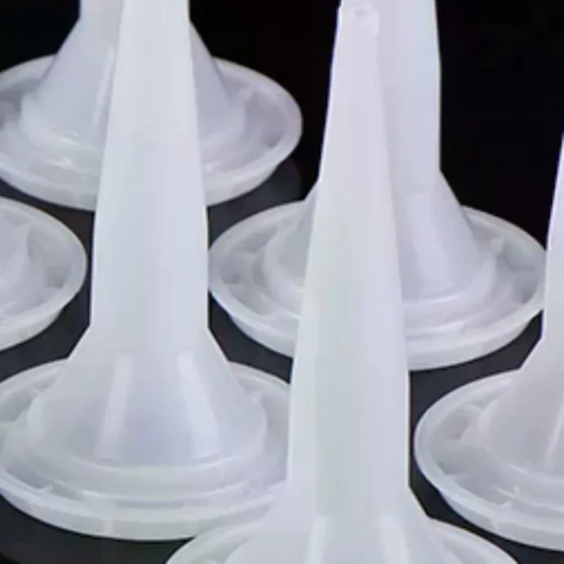 10pcs Caulking Nozzle Structural Glue Nozzle Plastic Universal Caulking Nozzle Tip Mouth Tools