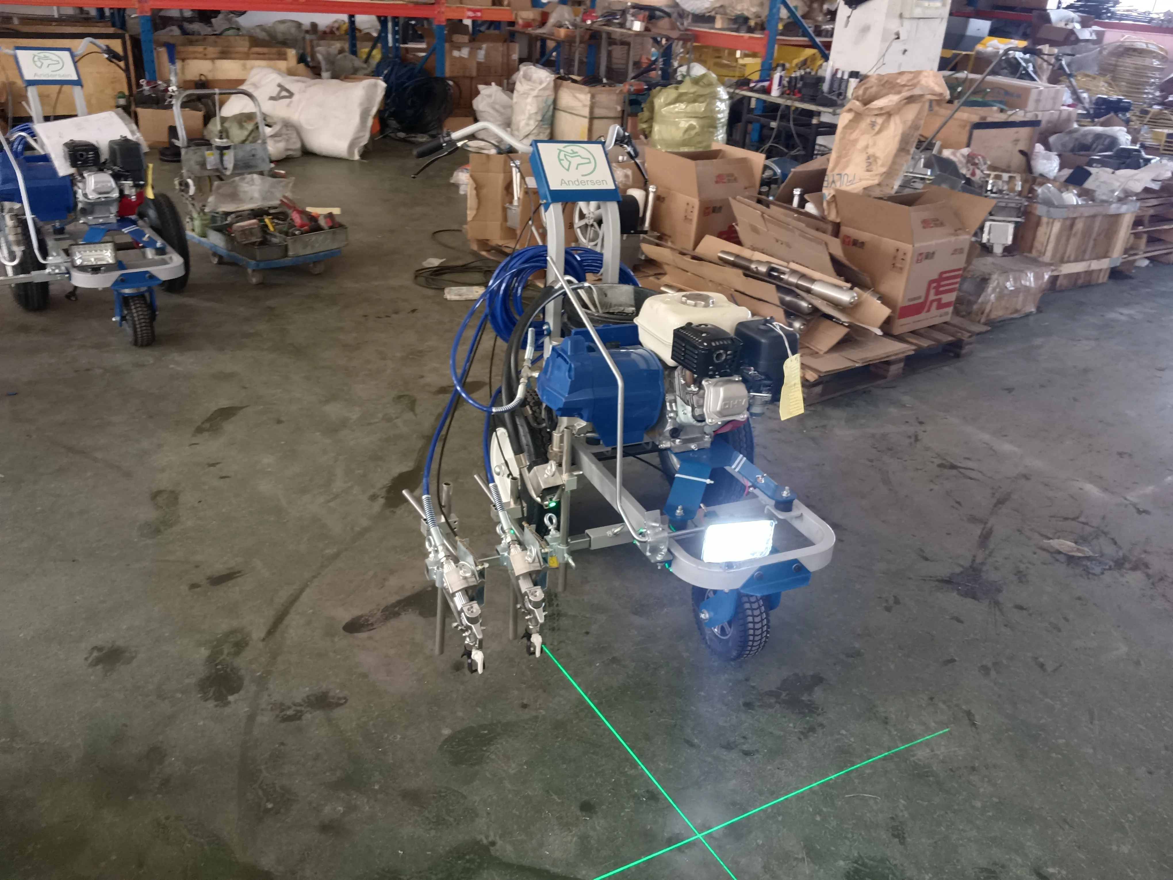 Picture 5: Soccer Field Road Line Equipment Versatile and Easy to Maintain New Road Marking Machine with Reliable Pump and Engine