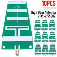 10-1PCS 2.4G 10.5dB WIFI Yagi Directional Antenna SMA-K Interface Signal Boost Image Transmission Aerial 2.35-2.55GHZ For Yagi