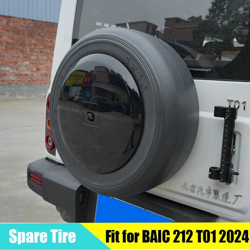 Car Spare Tire Suitable for BAIC 212 T01 2024-2026 Modified Auto Lightweight Fake Spare Tire Tailgate Spare Tire Cover Tires