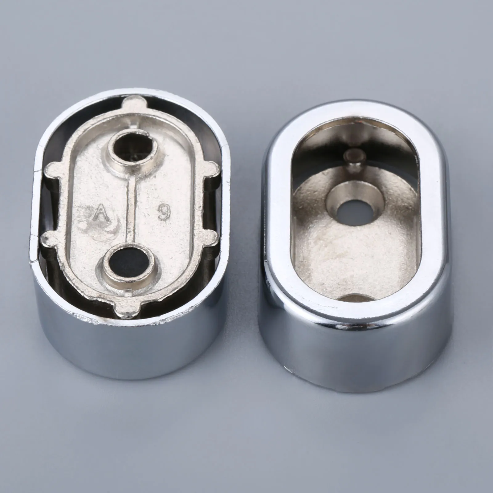 DRELD 2Pcs 16mm Dia Zinc Alloy Wardrobe Tube Support Bracket Clothes Hanging Rod Holder Fitting For 16mm Tube Furniture Hardware