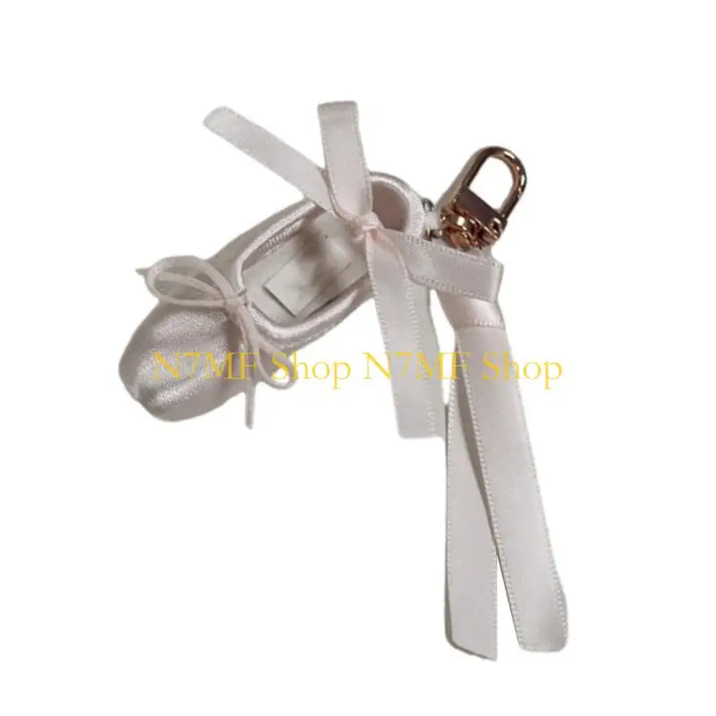 

N7MF Очаровательная лента для украшения танцевальной обуви. Модное украшение для ключа для балетной обуви. Подходит для сумок в