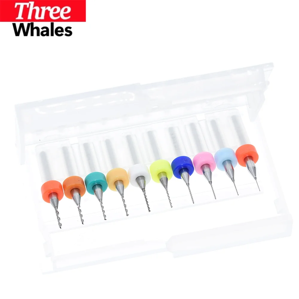 THR 1PACK=10pcs 0.3mm to 1.2mm mini drill Bit tungsten steel carbide for print circuit board cnc drill Bits Machine