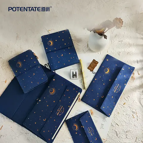 Starry Sky Watercolor Sketchbook 16 Sheets Kraft Cover 200g Drawing Paper for Marker Watercolor Pencil Mixed Media Traval book