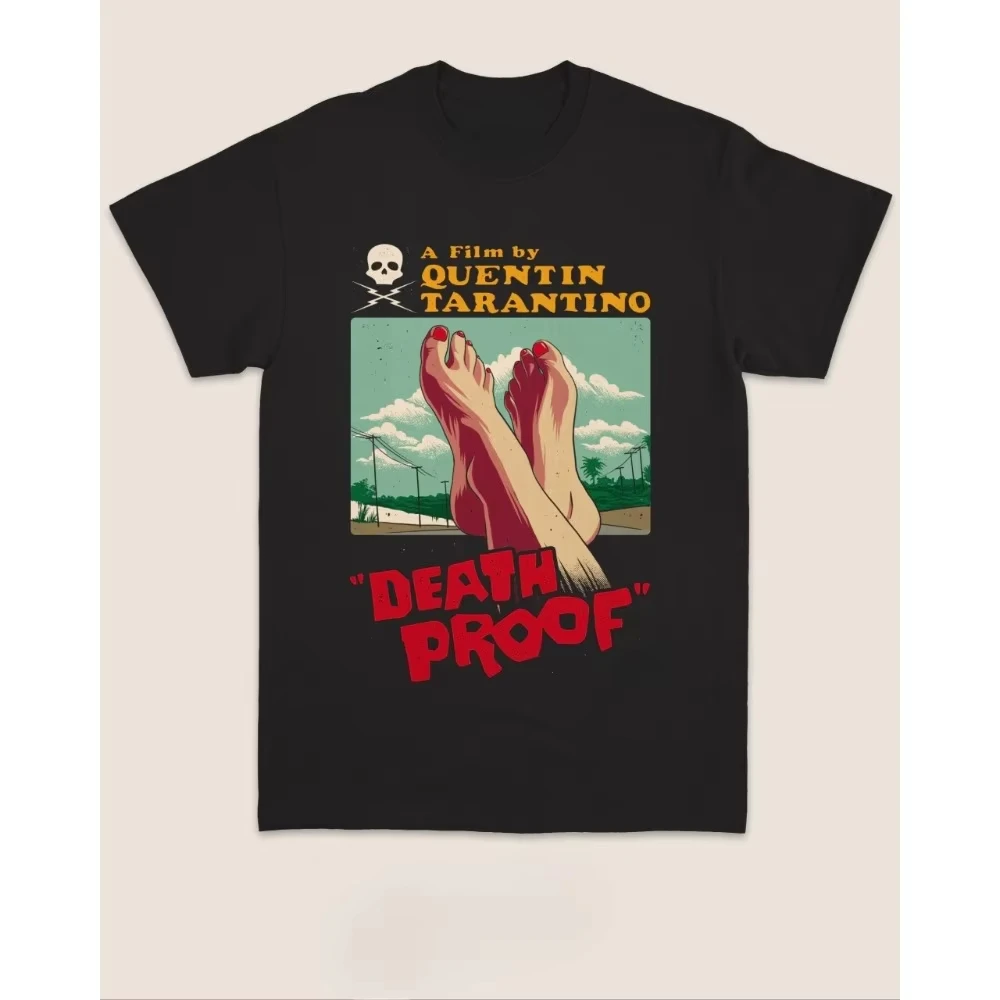 Death Proof Quentin Tarantino Retro Movie T Shirt for Men Women Vintage Grindhouse Horror Graphic Tee Casual Top