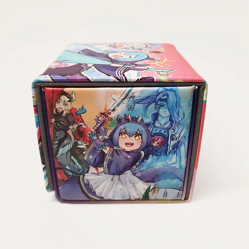 유희왕 레이디의 드래곤메이드 덱 박스 게임, 유희왕! Pu 가죽 보관 상자 케이스 TCG OCG PTCG 트레이딩 카드 상자, 100 +