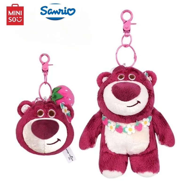 

Miniso Disney Strawberry Bear Plush Doll Pendant Keychain Cartoon Backpack Pendant Decoration Children's Gift Girls' Day Gift