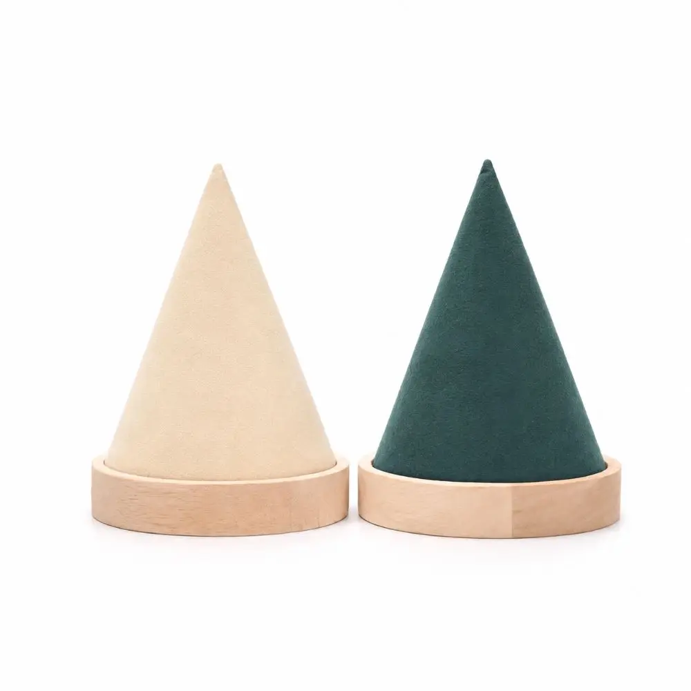 Wooden Cone Bracelet Display Stand Countertop Display Handcrafted Necklace Storage Rack Universal Cone Bracelet Stand