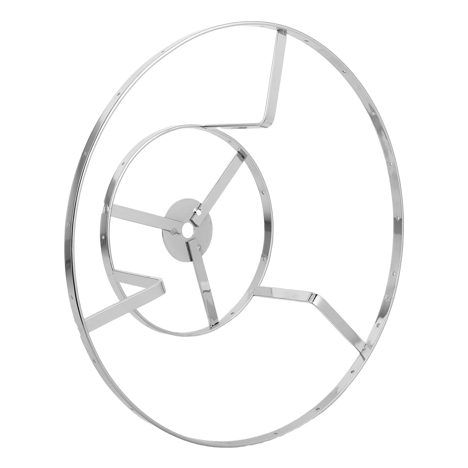 

Double Layer Round Wire Lampshade Frame 26Cm Iron Lamp Holder Wire Cage Accessories DIY Pendant Light Repair Parts