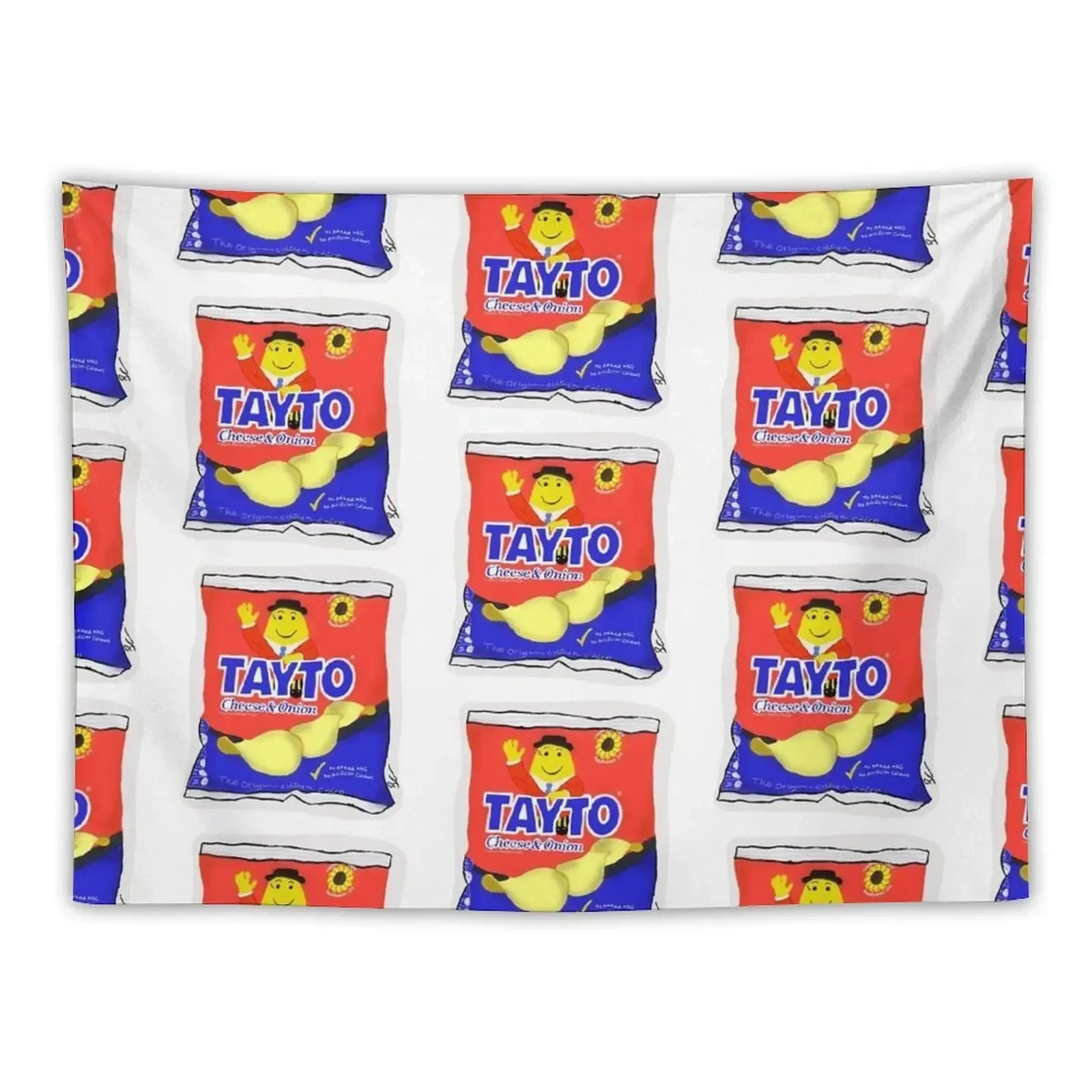 Tayto cheese and onion Irish Tapestry Wall Decoration Wall Decoration Items Room Decor Cute Tapestry