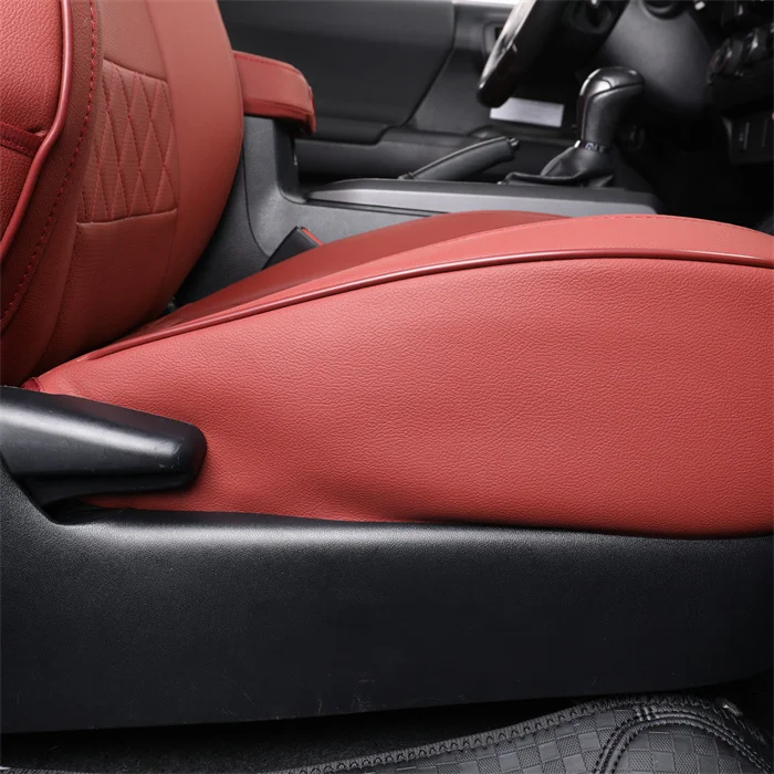 Anti-slip Car Seats Cover Wholesale Custom Logo Leather Car Seat Cover 11pcs Full Seat Covers Set for Toyota Tacoma 2005-2024