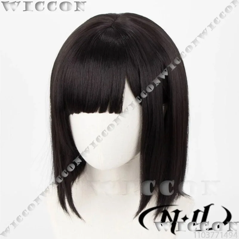 Jo Rin Qiao Ling Anime Link Fare clic su Cosplay Prop Nero Corto Bobo Capelli Carino Jk Ragazza Donne Halloween Party Cos Vestito Personalizzato