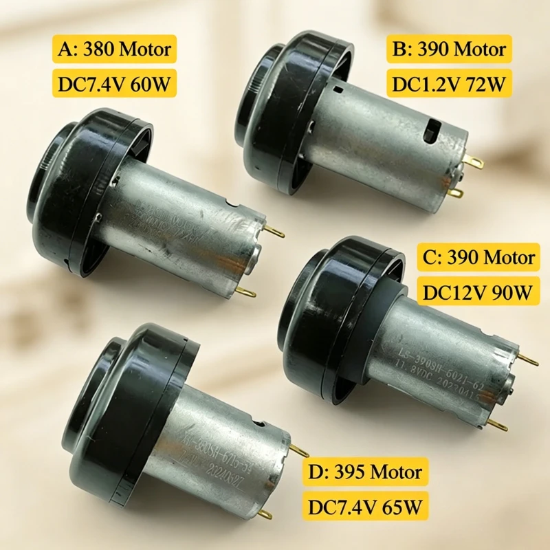 1PCS Small RS-380/390/395 Electric Fan Motor DC 7.4V/12V High Speed Power Turbine Engine  Vacuum Cleaner