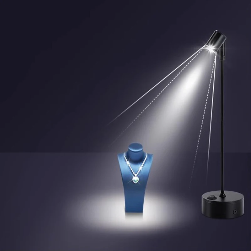 Pole Mounted LED Spotlight for Jewelry Counter Museum Watch Glasses Cabinet Showcase Spot Lamp Jewelry Lighting