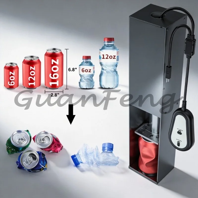 16oz Electric Metal Can Crusher Household Aluminum Can Recycling Tool