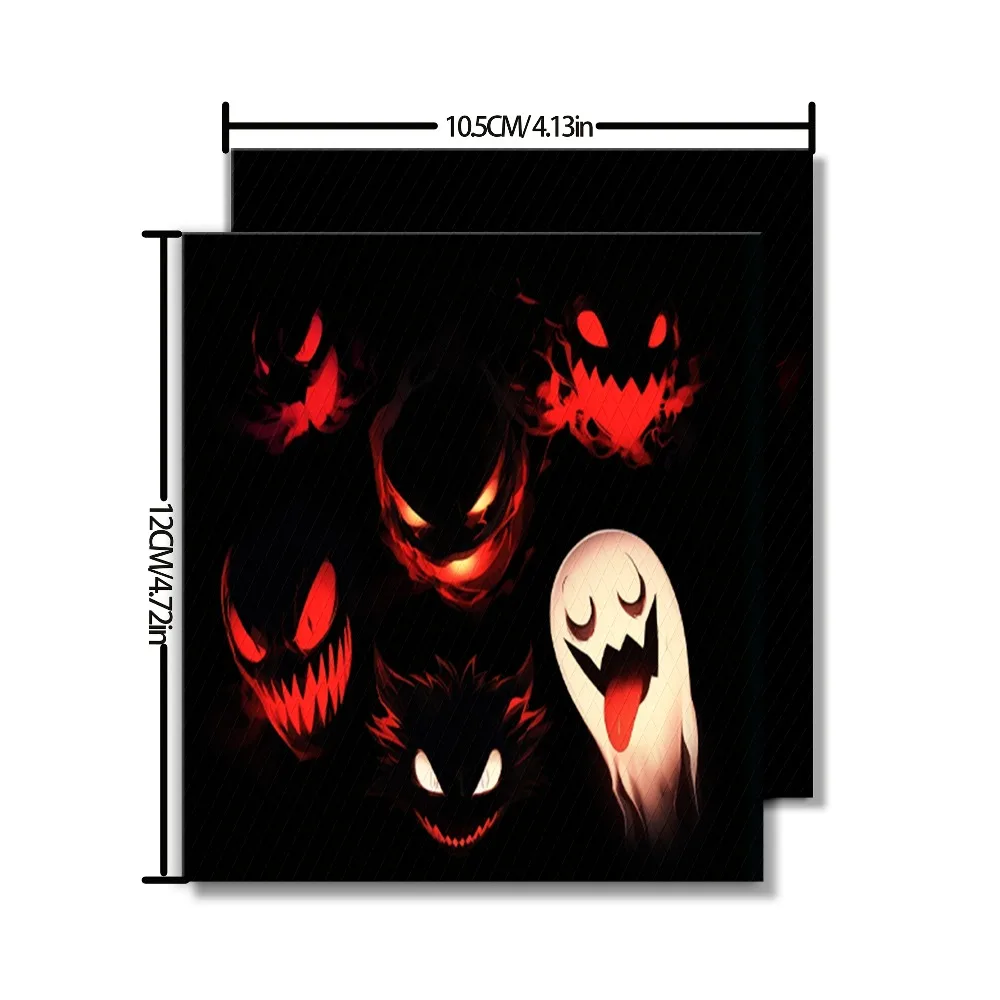 2Pcs Halloween Ghost Motorcycle Grip Vinyl Decals Waterproof for Handlebar Decor