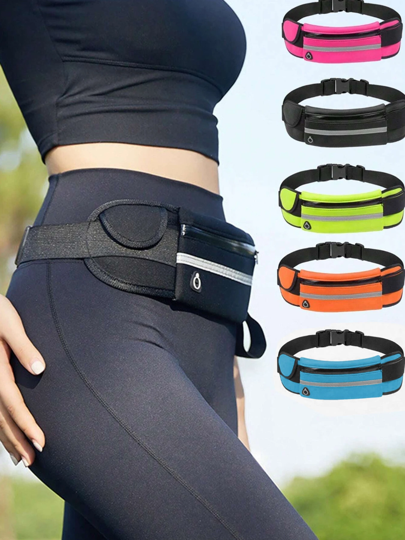 A Versatile Outdoor Sports Waist Bag Suitable For Both Men And Women, Featuring A Snug-Fitting And Waterproof Design For Fitness