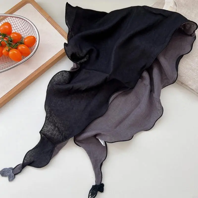 2026 New Double Layer Winter Scarf Headband Cotton Linen Blend Cold Weather Daily Wear