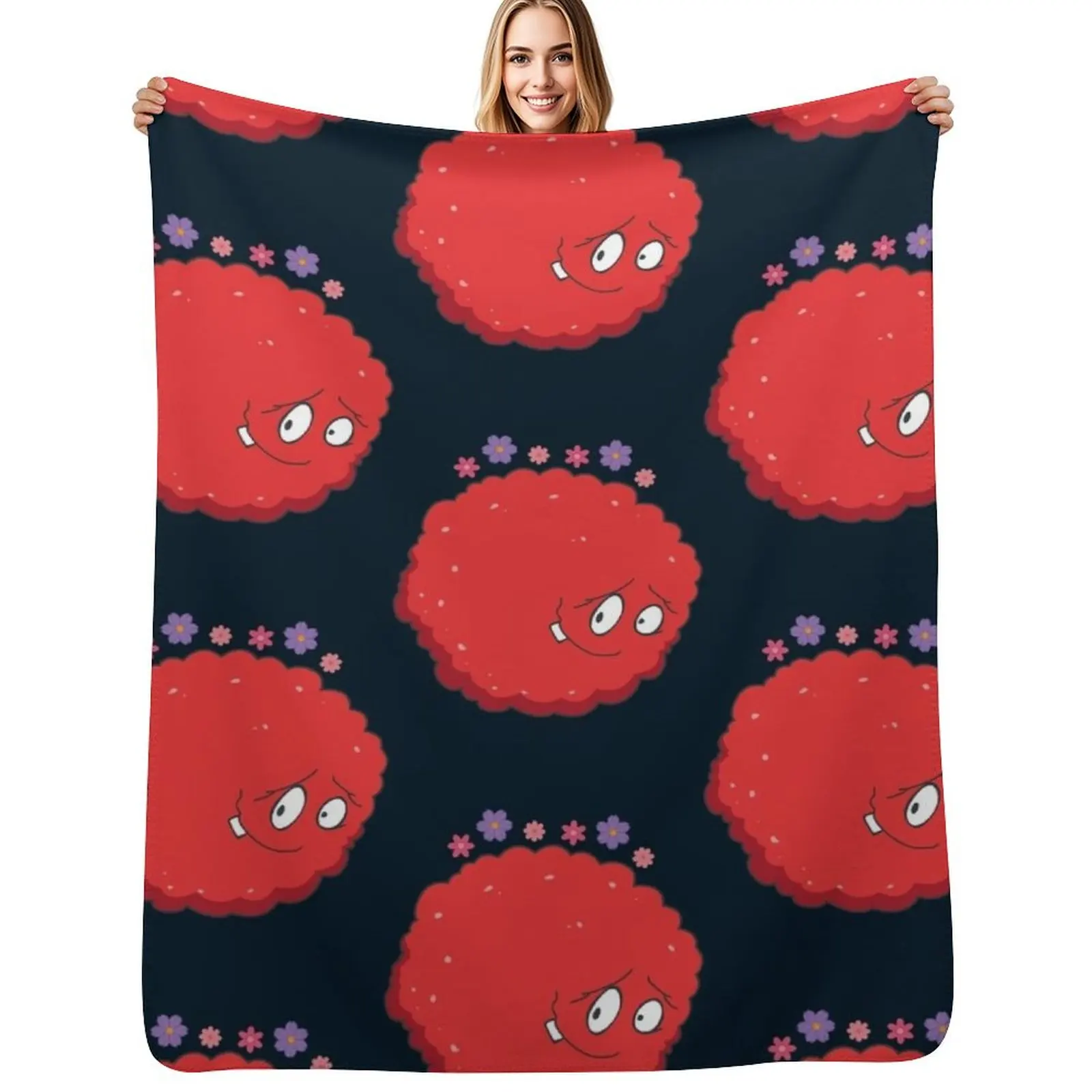 

Happy Meatwad - Aqua Teen Hunger Force Throw Blanket Designers blankets ands Decorative Beds bed plaid Blankets