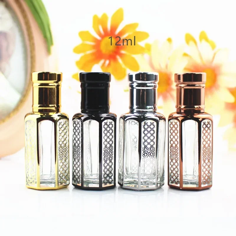 50pcs/lot 3ml 6ml 12ml Perfume Glass Bottles with Stick Small Perfume Bottle Essential Oil Container Empty Refillable