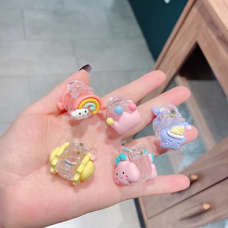 Cartoon cute and super cute little grabber Korean girl baby hairpin princess bangs clip broken hairpin headdress five pack