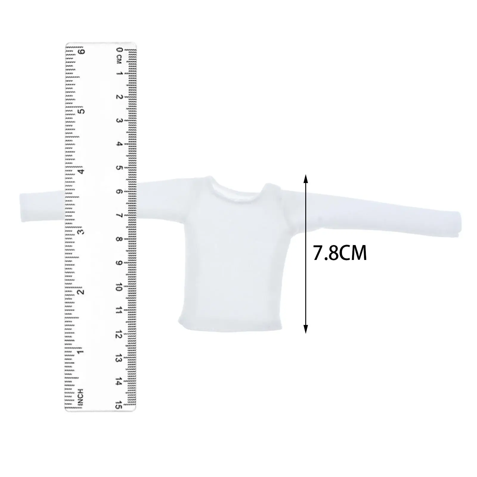 T-shirt à manches longues pour femme, figurines à collectionner décontractées, vêtements féminins, échelle 1/6