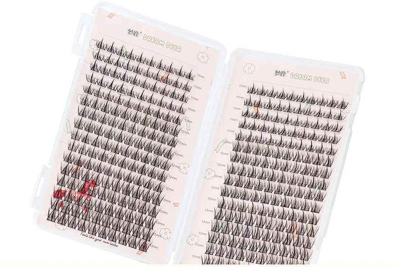 32Rows Manga Lash Eyelash Book High Quality Cluster Lashes Manhua Eyelashes Elf Makeup Strand Eyelashes Y2K Eyelashes Extension