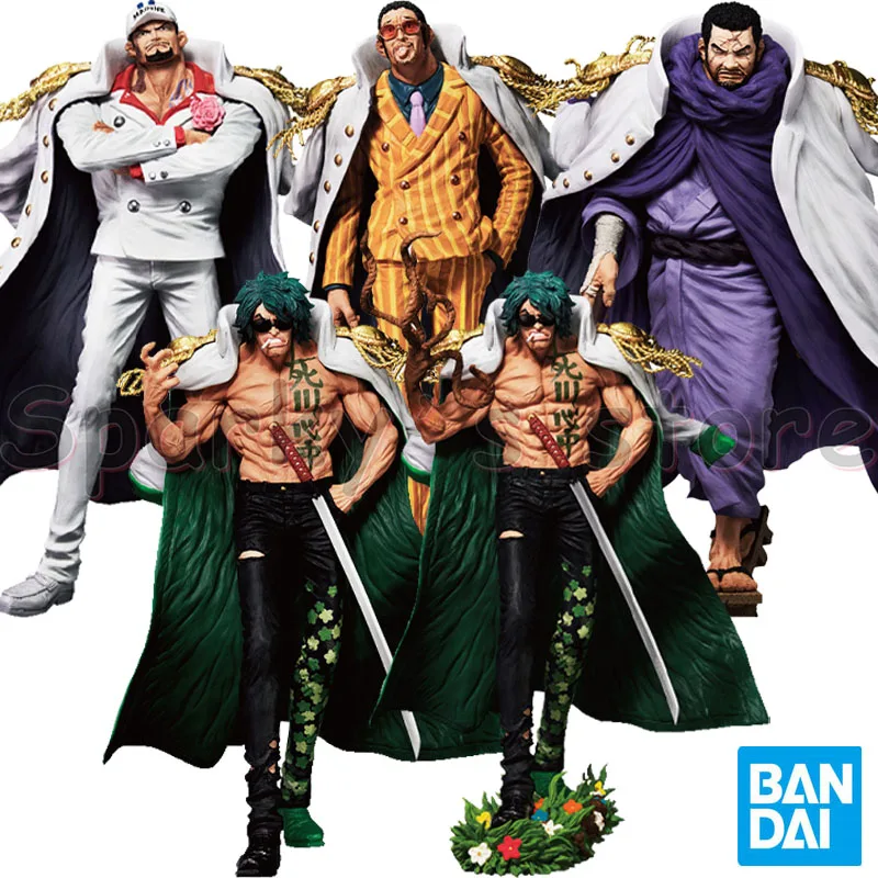 

Фигурки героев аниме Bandai оригинальные Ichiban KUJI One piece, Akainu Borsalino Issho Aramaki, игрушки для мальчиков и девочек, детские подарки