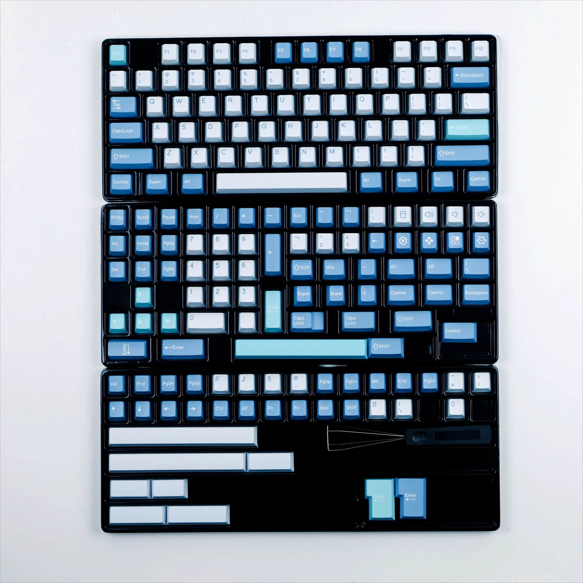 Imagem -05 - Gmk Shoko Keycaps 170 Teclas Azul Cor Branca Pbt Double Shot Perfil Cereja para 61 64 68 87 96 980 104 108 Teclado Mecânico qx