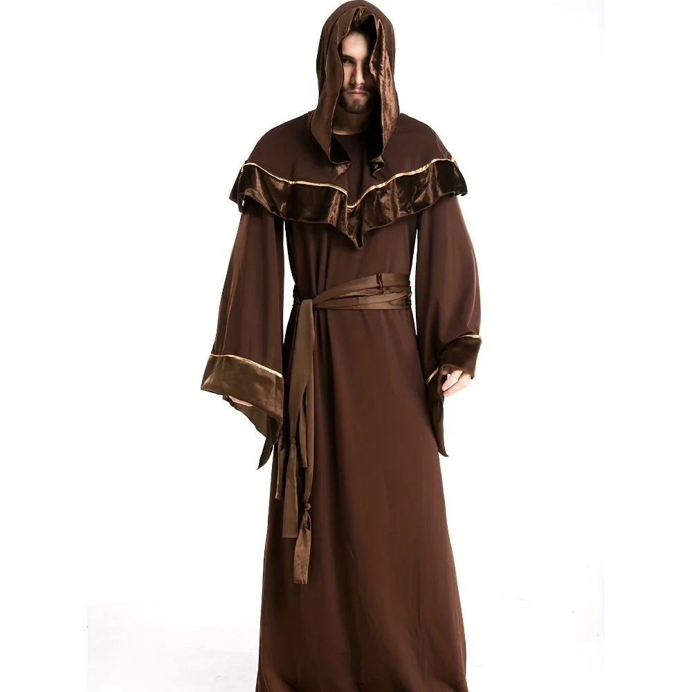 Halloween Men's Grim Reaper Cloak - Wizard Robe Costume Cape