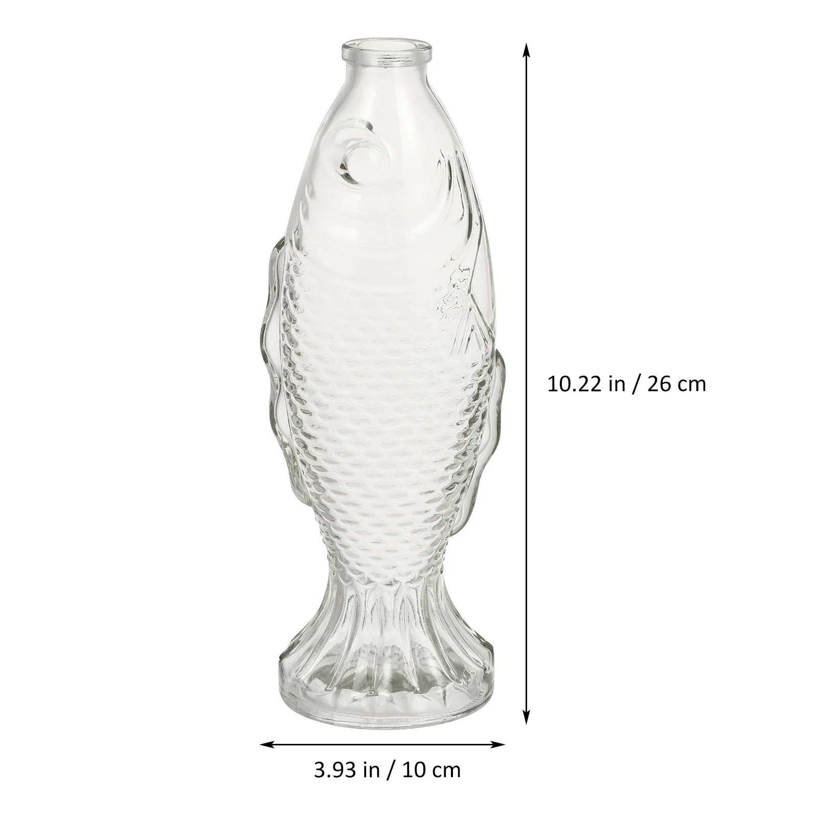 Fish-Shaped Glass Bottle Water Bottles for Kids Flower Decorative Small Delicate Design Decanter Travel